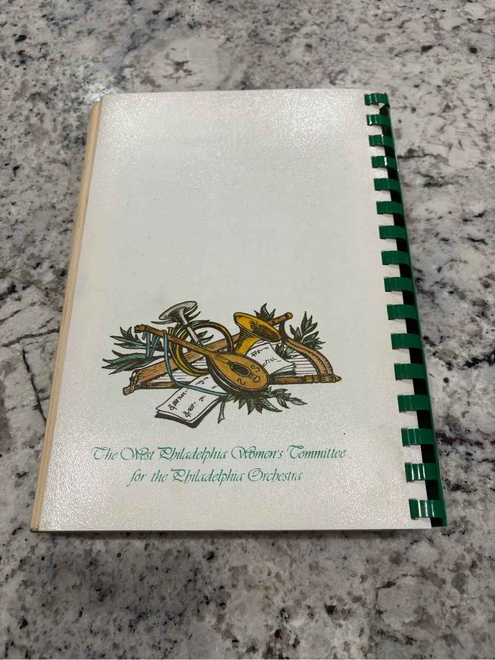 Vintage 1980 The Philadelphia Orchestra Cookbook Plastic Comb Spiral Bound PA